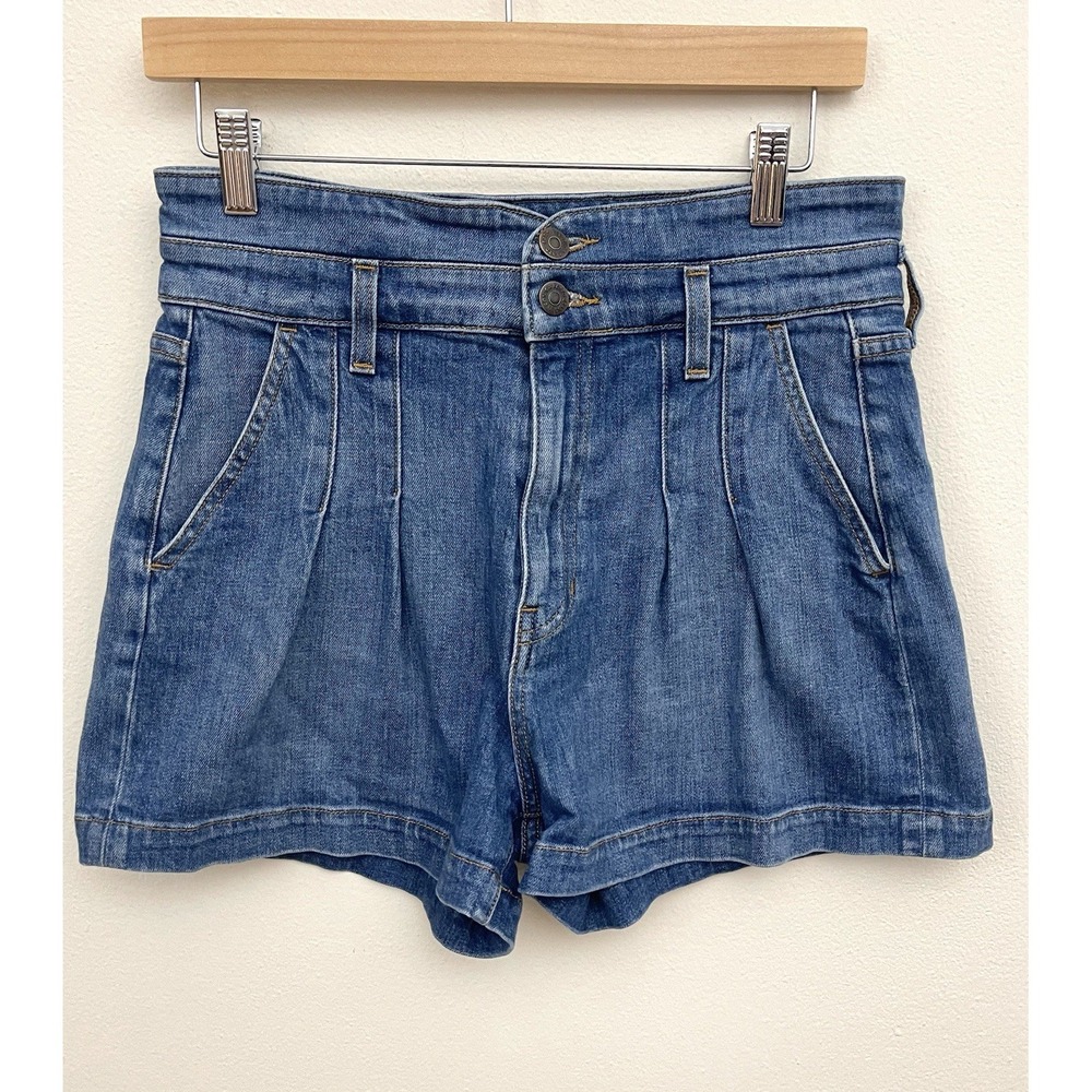 VERONICA BEARD Jaylen High Rise Jean Shorts Blue Denim Size 28 - Picture 5 of 16
